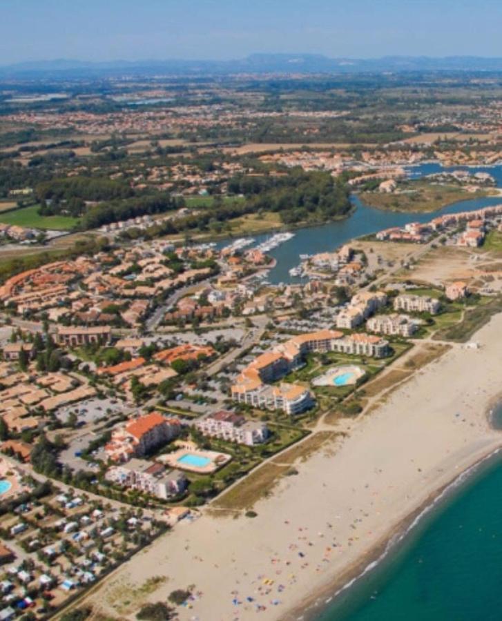 Ferienwohnung Rez De Jardin + Terrasse Piscine Et Acces Direct Plage Saint-Cyprien  Exterior foto